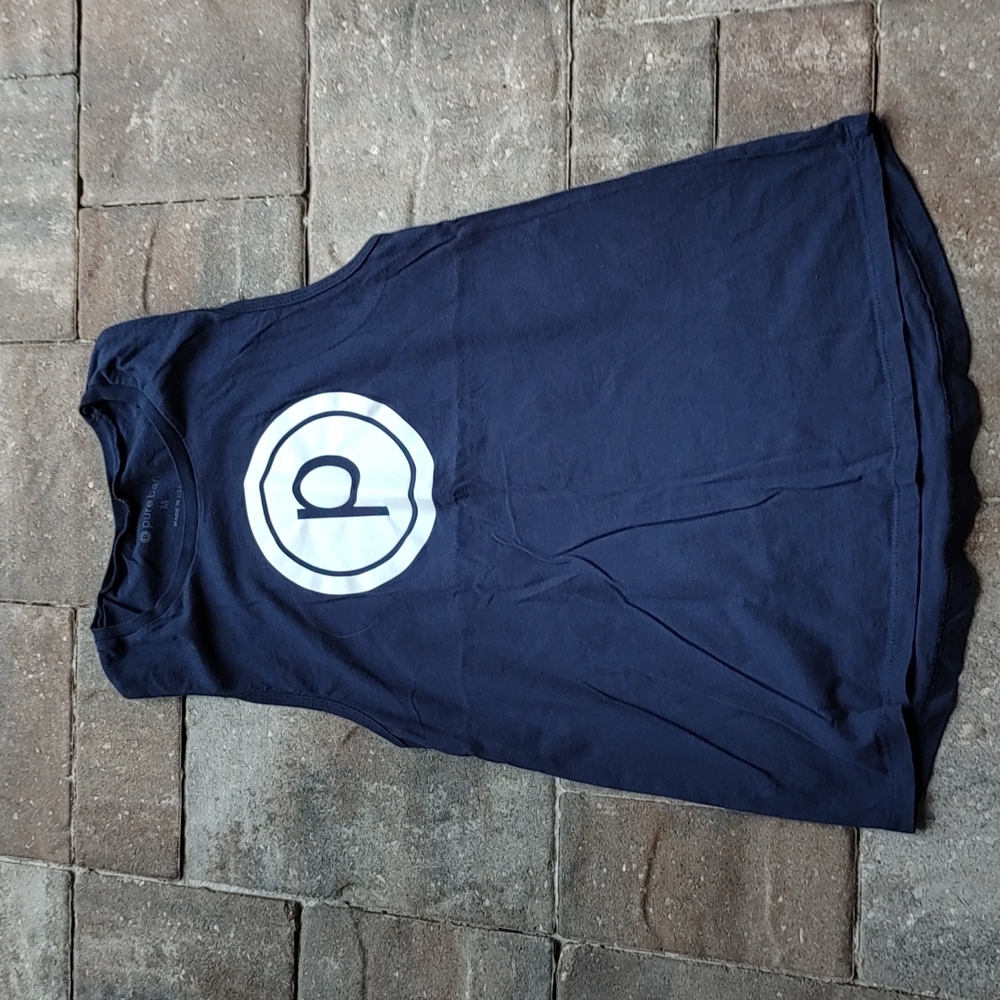 Pure Barre tank top M navy